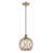 Clear Glass/Brown Rope