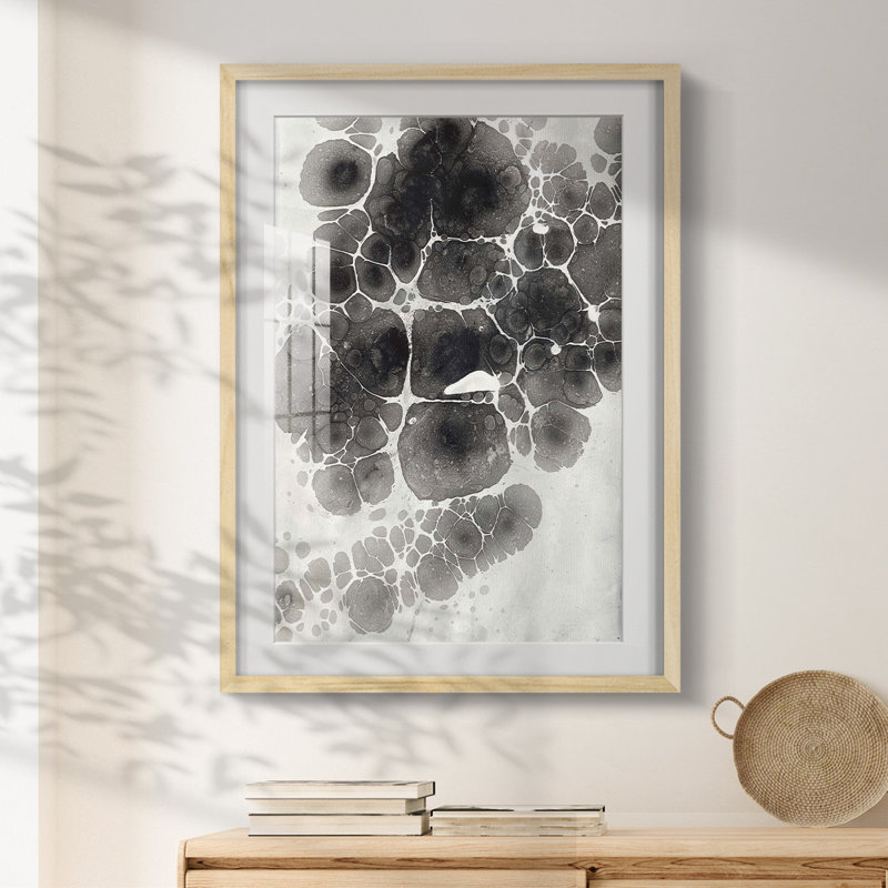 Marbling XII -Framed Print, Natural, 28.5" H x 20.5" W