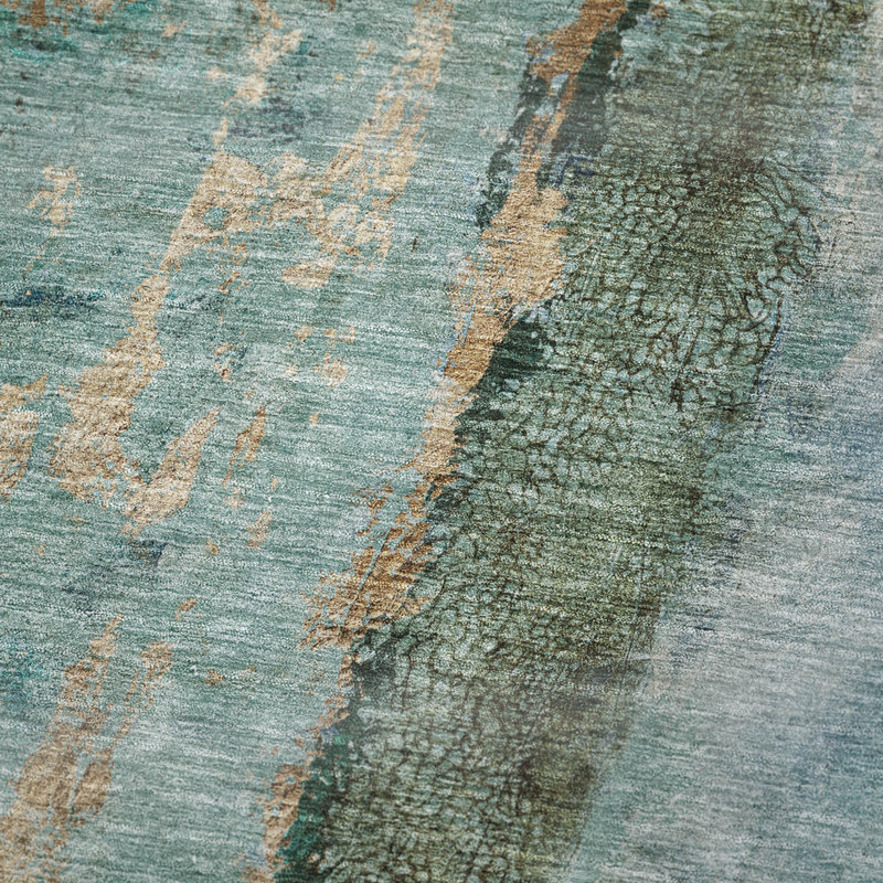 Addison Machine Washable Sherpa Throw Blanket, Blue Abstract 2 