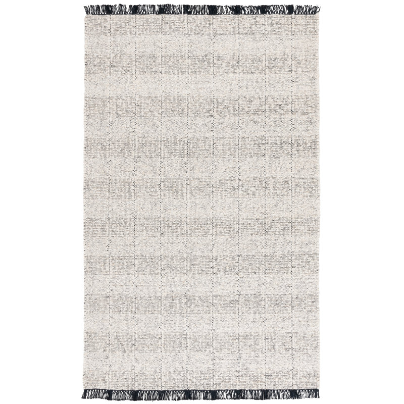 Manhattan Hand Woven Wool;Cotton Solid Color Rug, Rectangle 9' x 12'
