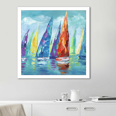 «Fine Day Sailing II», reproduction de peinture acrylique