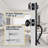 Handle With Knob And Deadbolt Reversible Entry Set