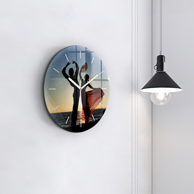 Glass Wall Clock