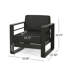 Chaise longue d'extérieur avec coussins Sabeehah