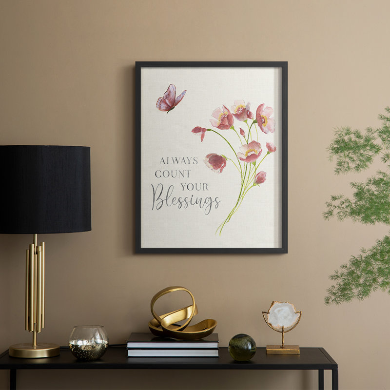 «Spring Botanical II», reproduction encadrée - bois massif, H 30 po x l 24 po, Noir, noir, noir, noir