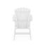 Chaise Adirondack - Bois d'œuvre robuste en polyéthylène haute densité pour la détente au bord de la piscine, du patio et du jardin-1873956356