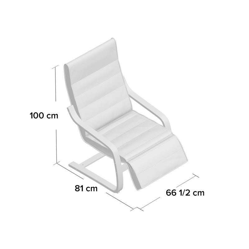 Carvey Upholstered Accent Chair, Creamy White