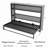 Twin Size Murphy Bed with Shelves and USB, Foldable Space-Saving Metal Wall Bed Frame for Guest Room or Home Office-2035852845