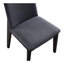 Ensemble de deux chaises d'appoint en tissu gris anthracite et noir-539729808-539729809