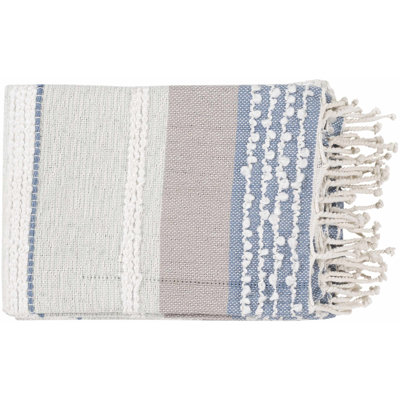Bara Cotton Blend Hand Woven Throw Blanket