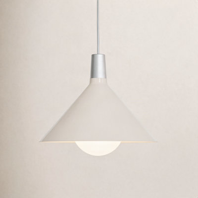 Bower Single Light Steel Aluminium Dimmable Pendant