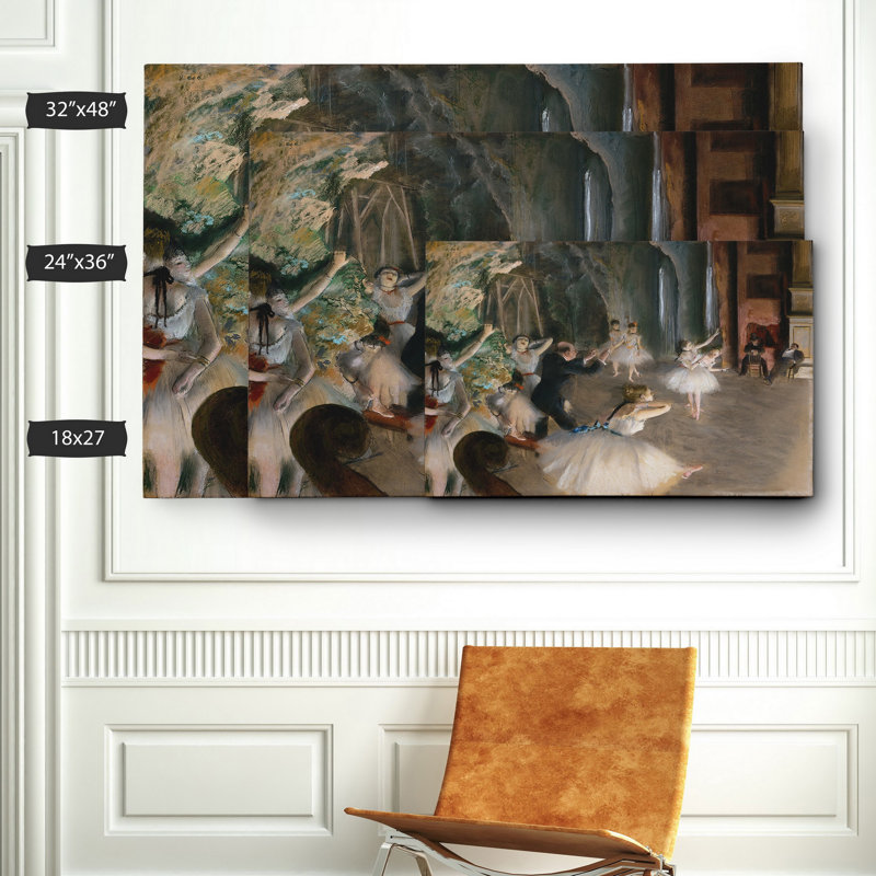 «Rehearsal on Stage», reproduction, H 32 po x l 48 po x P 1,5 po, Toile tendue