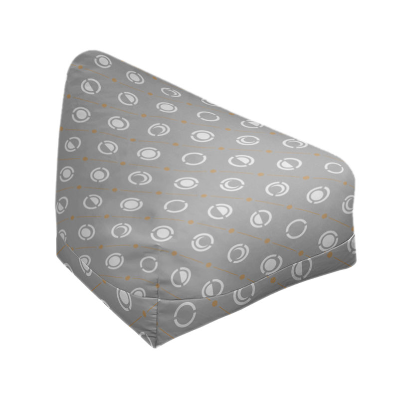 Housse de sac de pois, Décoration orange / blanche, H 38 po x l 42 po x P 29 po, Bourre en polyester