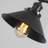 3 - Light Matte Black Industrial pendant Lights Kitchen Island Light