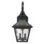 Lanterne murale d'extérieur en verre martelé à 2 ampoules H 16,25 po Ernestine-22173151