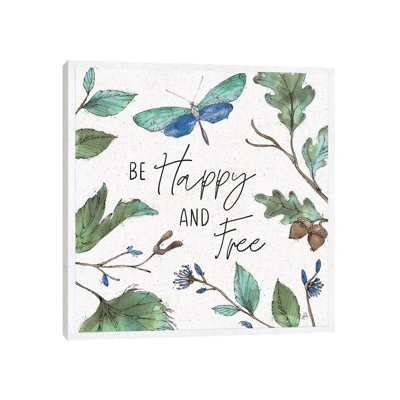 Outdoor Beauties Colour I Be Happy And Free by Daphne Brissonnet - Print on Canvas