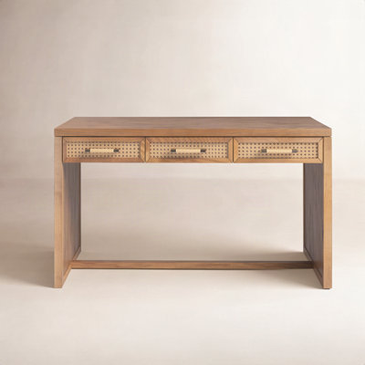 Trey 48" Oak Writing Desk