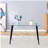 Glass Dining Table  Transparent, 130*80* 8MM-1197346800-1197346805