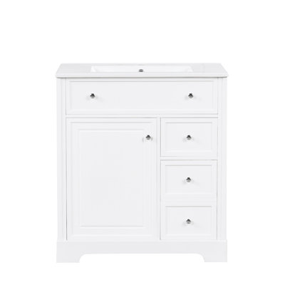 Meuble-lavabo 30 po avec comptoir d'évier, meuble-lavabo