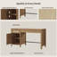 Bureau en rotin de 55,25 po avec tablettes réglables et beaucoup de rangement-1473011910-1461225188