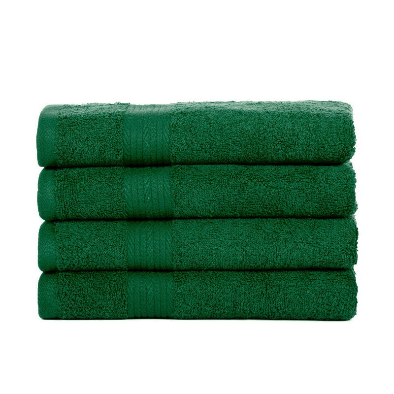 Luxurious Purple Cotton Bath Towel Set of 4