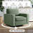 36.2" Wide Upholstered Swivel Accent Armchair-317623323