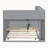 Wooden Twin Daybed with Twin Trundle, Storage Shelf and USB Ports, Gray-38176234-38176232-38176231