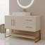 Meuble-lavabo moderne 47,2 po avec lavabo vasque en céramique