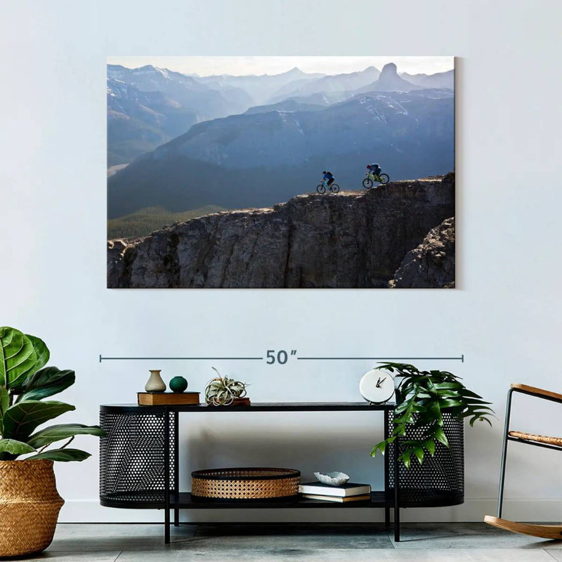 Senne Biking On A Ridge, 32" H x 48" W