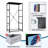 4 Drawer Dresser for Bedroom, Narrow Chest of Drawers, Wooden Top and Study Iron Frame 18"x37.5"-(WxH)
