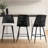 Briahnna 27" Upholstered Boucle Rattan Full Back Counter Stool Set of 3-566296425