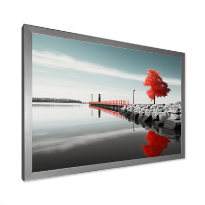 " Red And Gray Pier I "