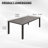 All-Season Outdoor Dining Table for 8 with Slatted Metal Design-1489745321
