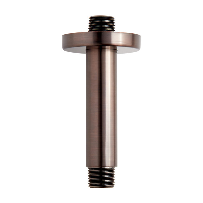 4" Round Ceiling-Mount Shower Arm, Oil Rubbed Bronze