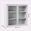 Armoire de rangement murale, verre à gaufres-1542060618
