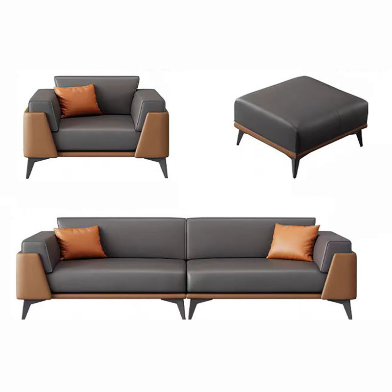 Simple modern business reception sofa set