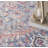 Machine Washable Oriental Blue/Red Area Rug-843940741