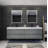 Carnley Double Bathroom Vanity with Wood, Acrylic Top-1840174681