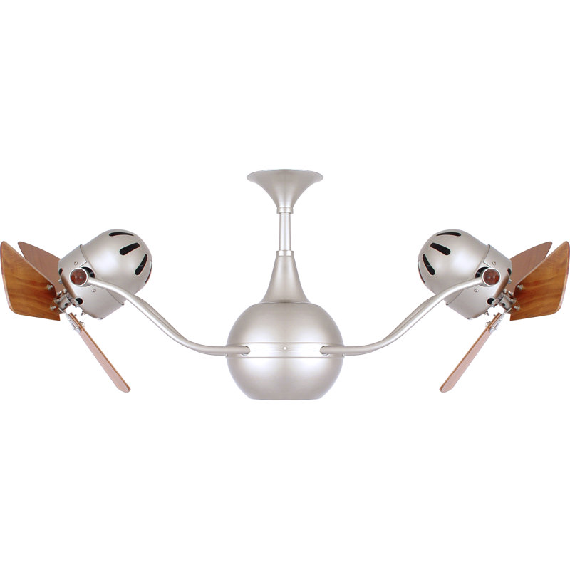 44" Vent-Bettina 3 Blade Ceiling Fan, Brushed Nickel