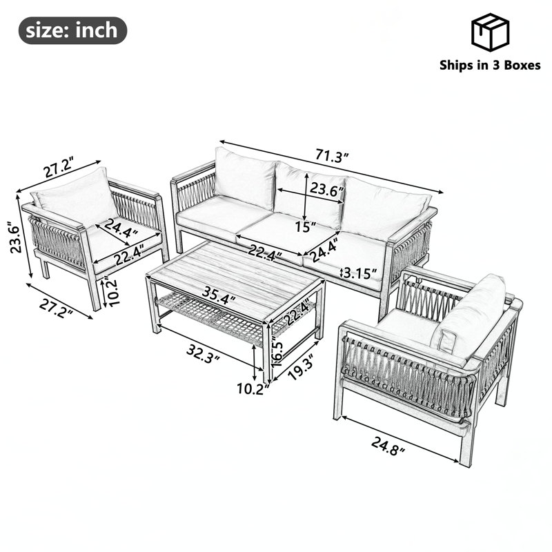 Ensembles repas pour patio, Gris