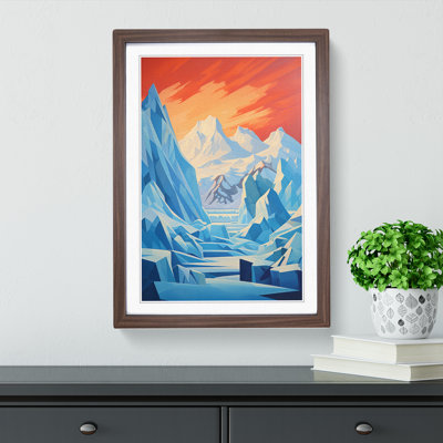 Glacier Constructivism - Framed Print