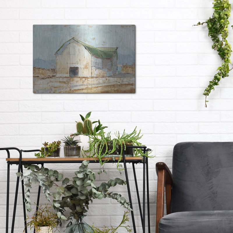 «Whitewashed Barn IV» par Ethan Harp «Whitewashed Barn IV» par Ethan Harper, H 12 po x l 16 po