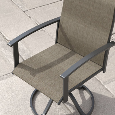 Patio Dining Swivel Chair Set Of 2 by Ebern Designs