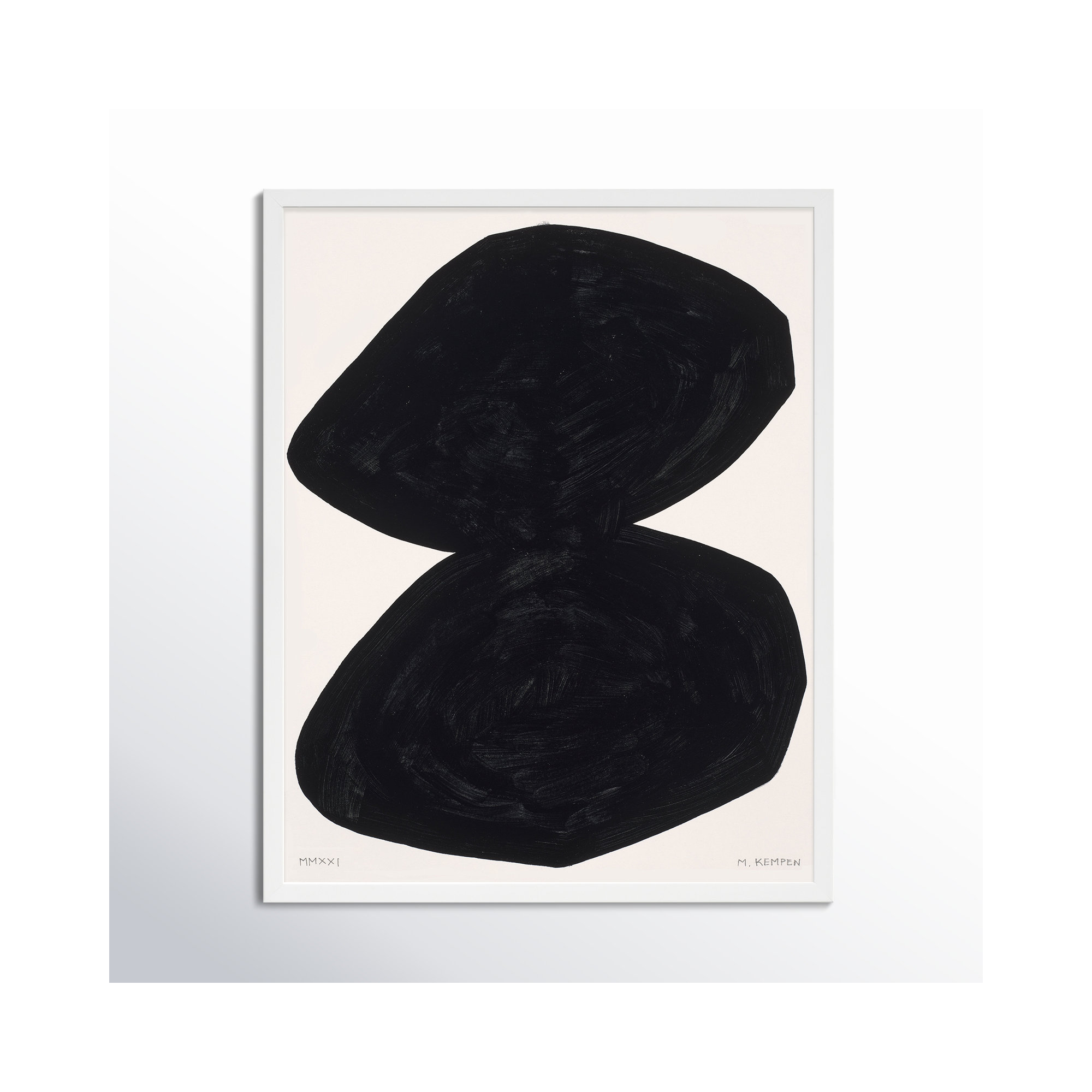 Module On White 2 by Michael Kempen, 25" H x 20" W x 1.25" D, White