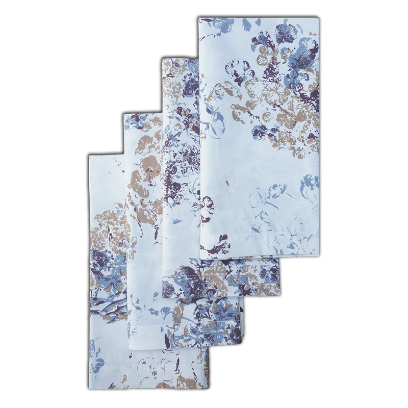 Bonnefoy Cotton Floral Square, Blue