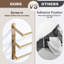 3-Tier Stainless Steel Wall Mounted Towel Rack With Concealed Mounting Hardware-111702373-123321984