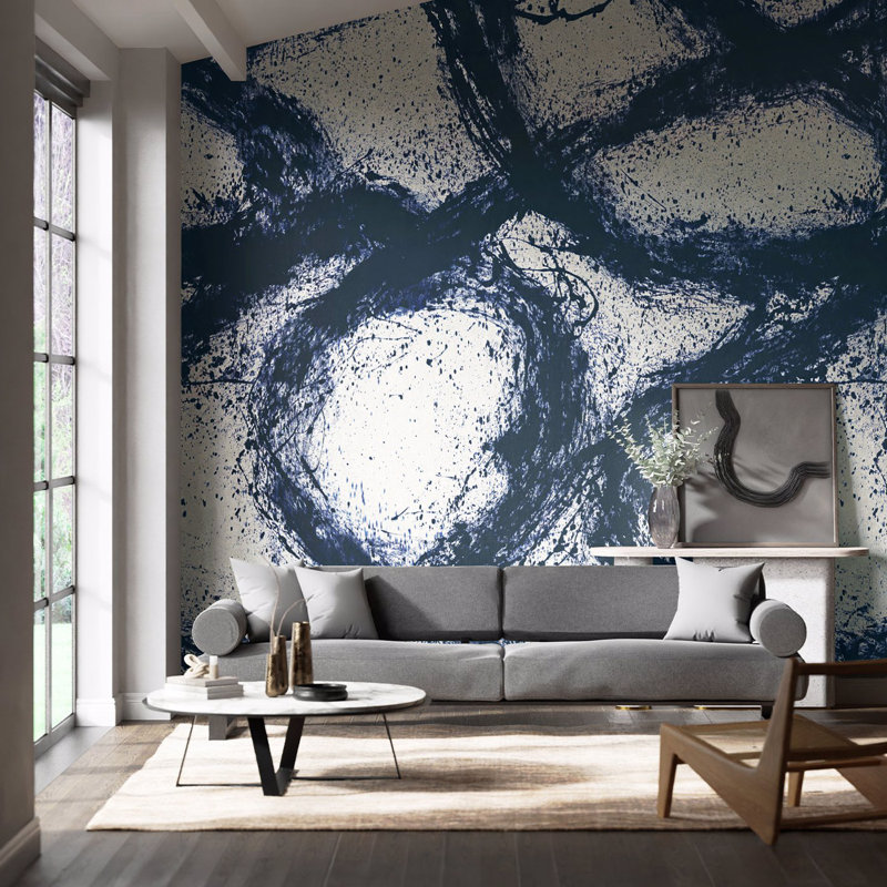 Enigmatic 13.35m x 68.5cm Wall Mural, Japanese Ink/Origami