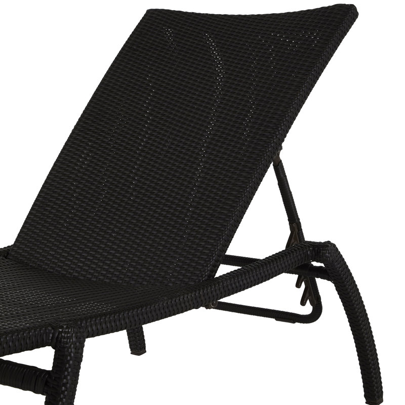 Chaise tissée Skye - Noyer noir, Pas de soudure, Lin marine, Noyer noir