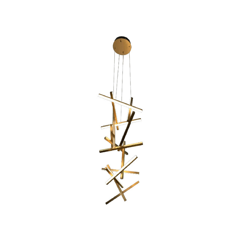 Erratic Forms Sputnik Vertical LED Chandelier