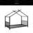 Twin Size Metal House Platform Bed-1897760006